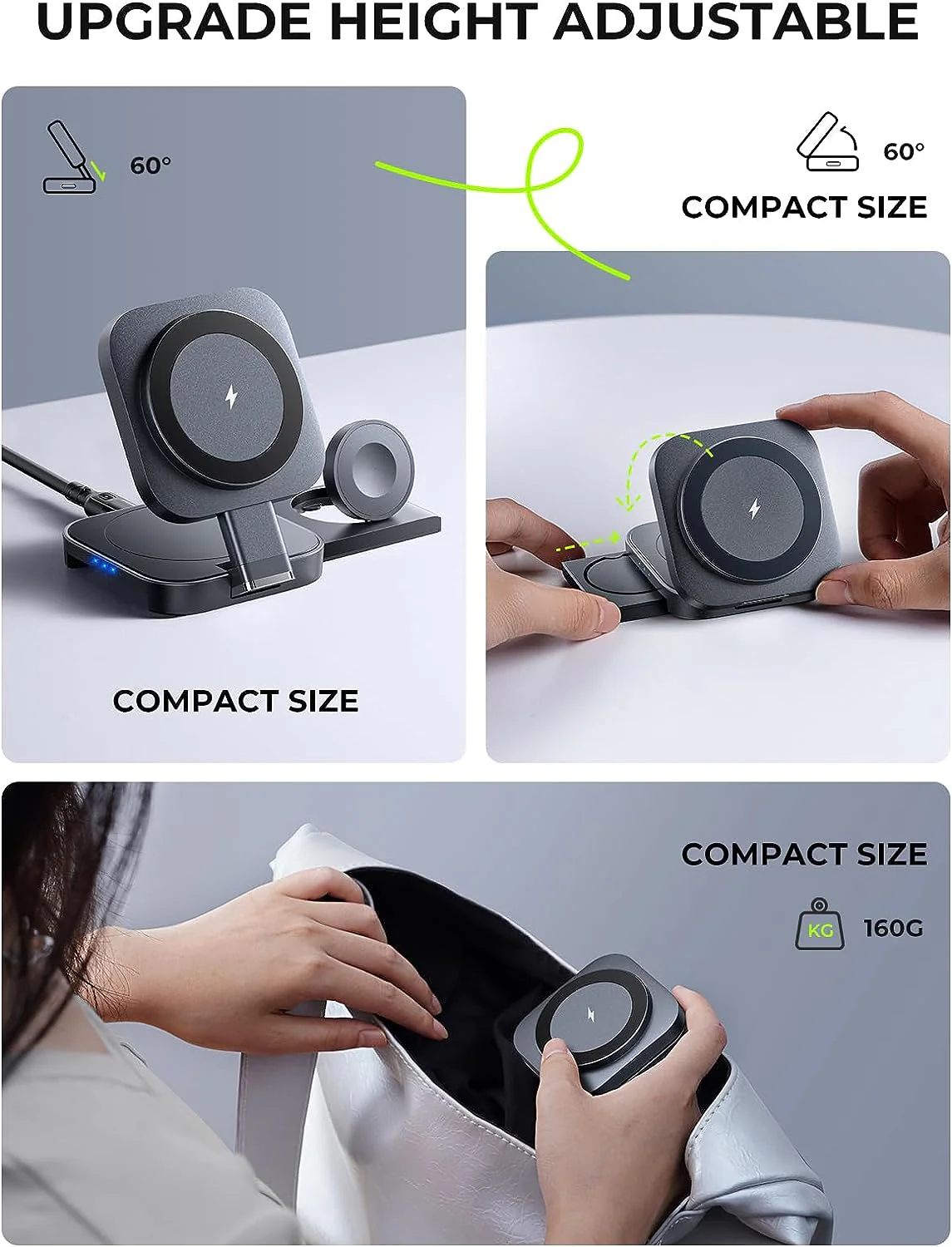 Lisen 3 in 1 Wireless Charging Station - Image 4