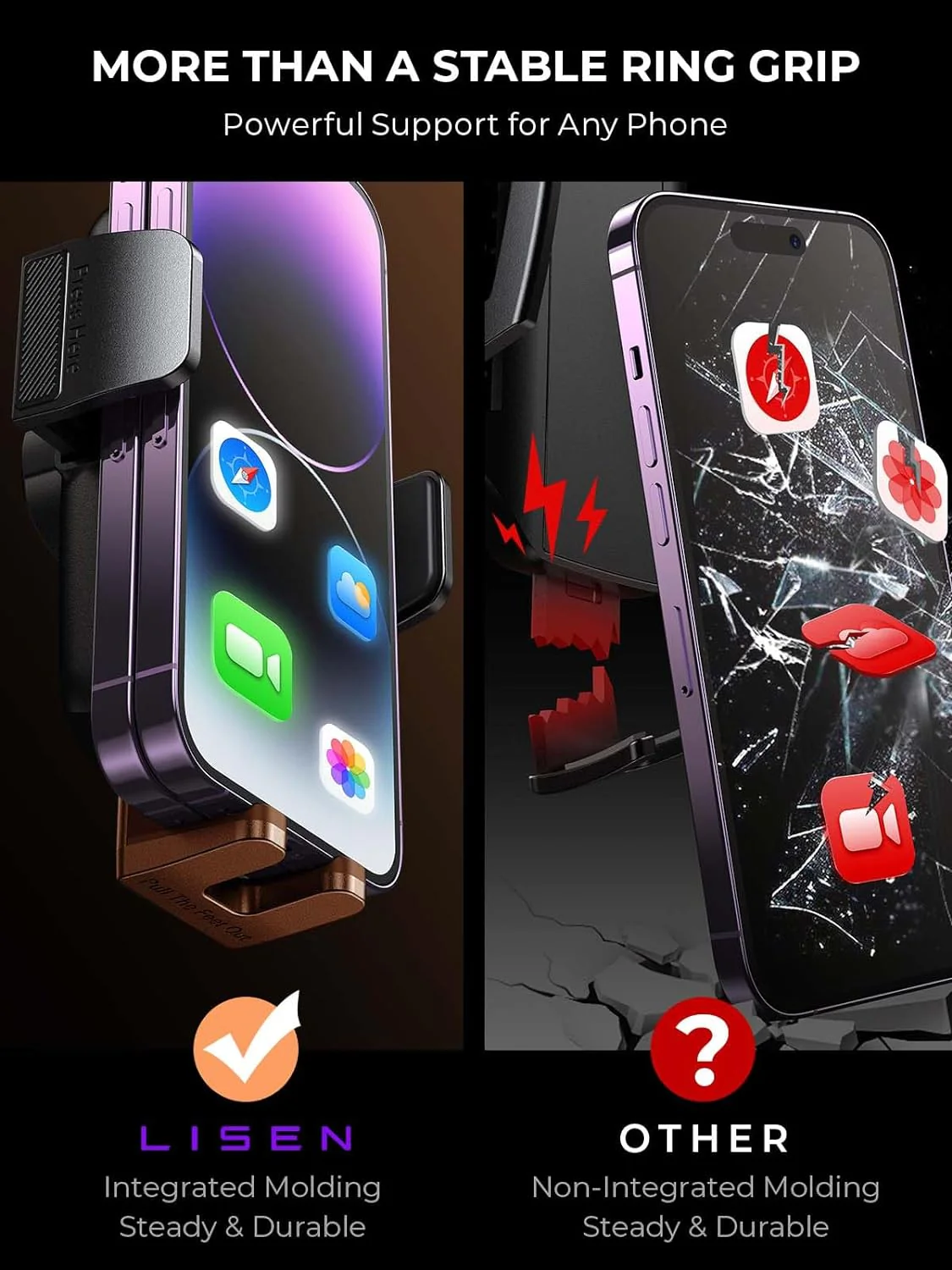 Lisen Cup Holder Phone Mount for Car - Image 4