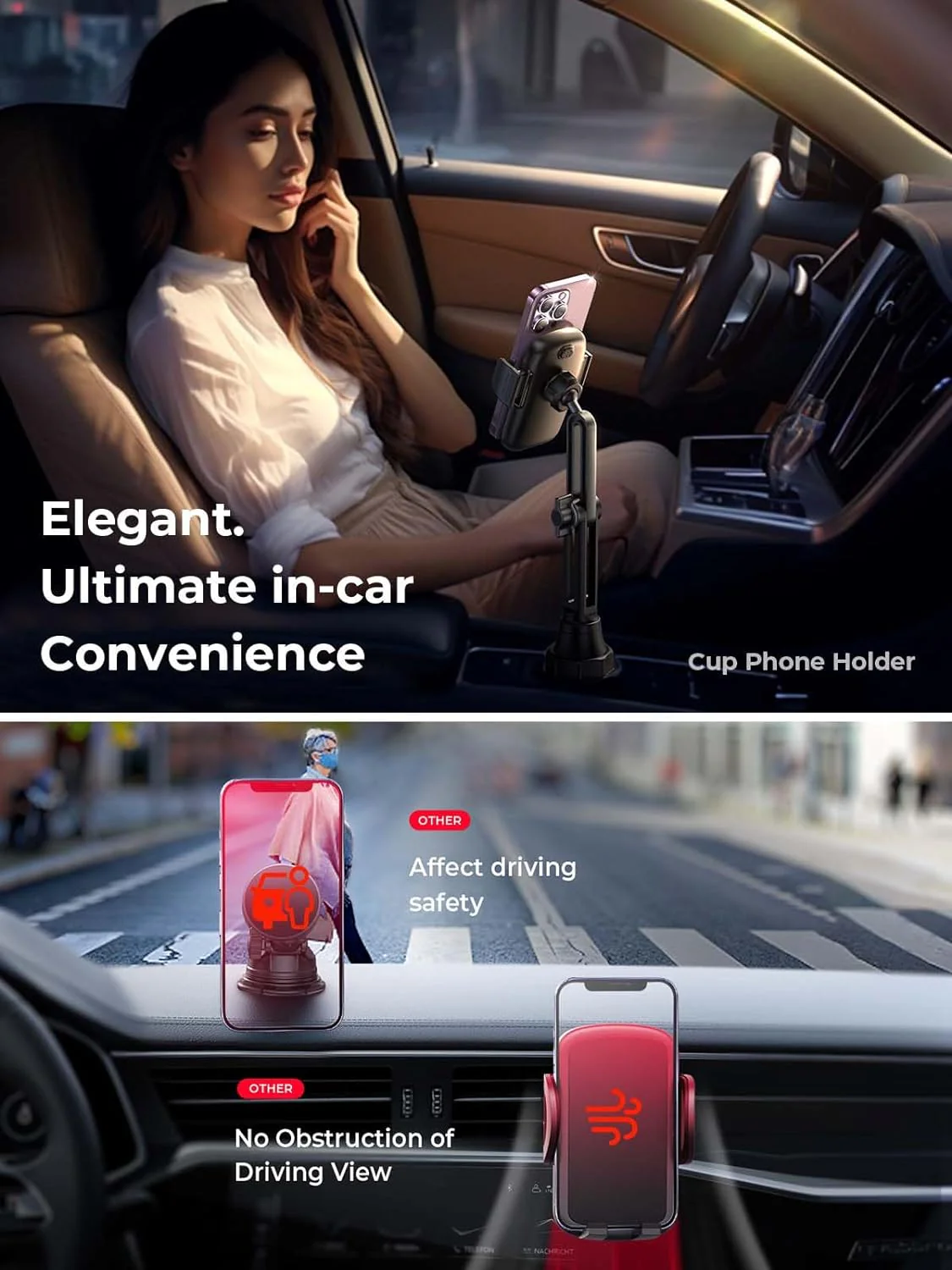 Lisen Cup Holder Phone Mount for Car - Image 7