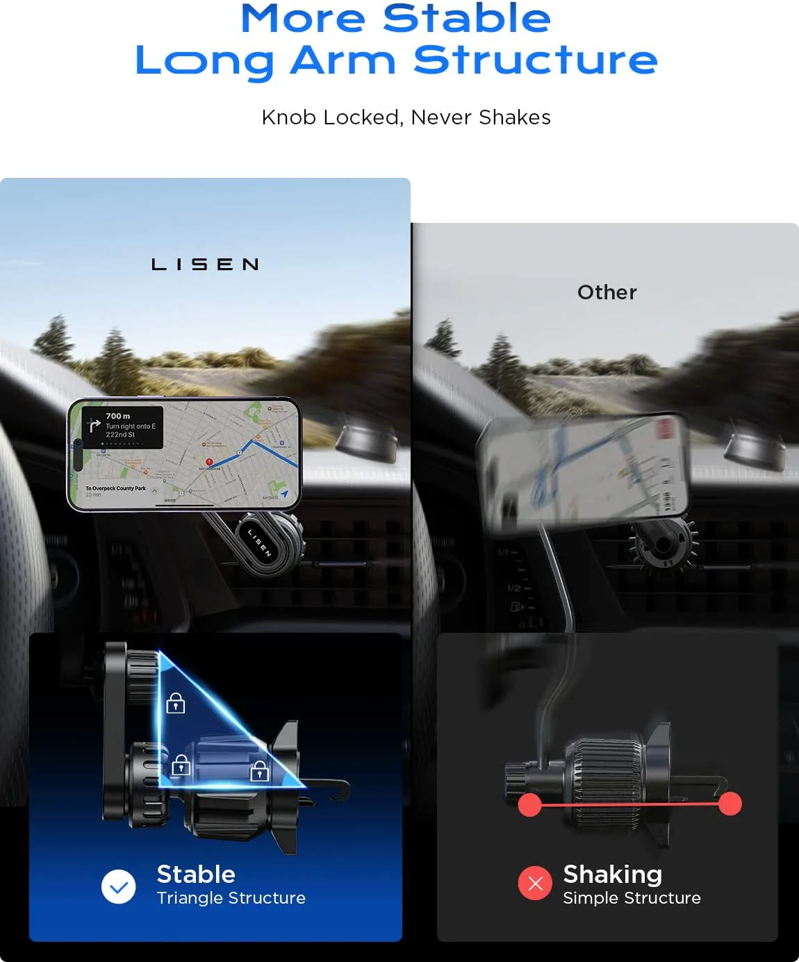 Lisen MagSafe Car Mount for iPhone - Image 4