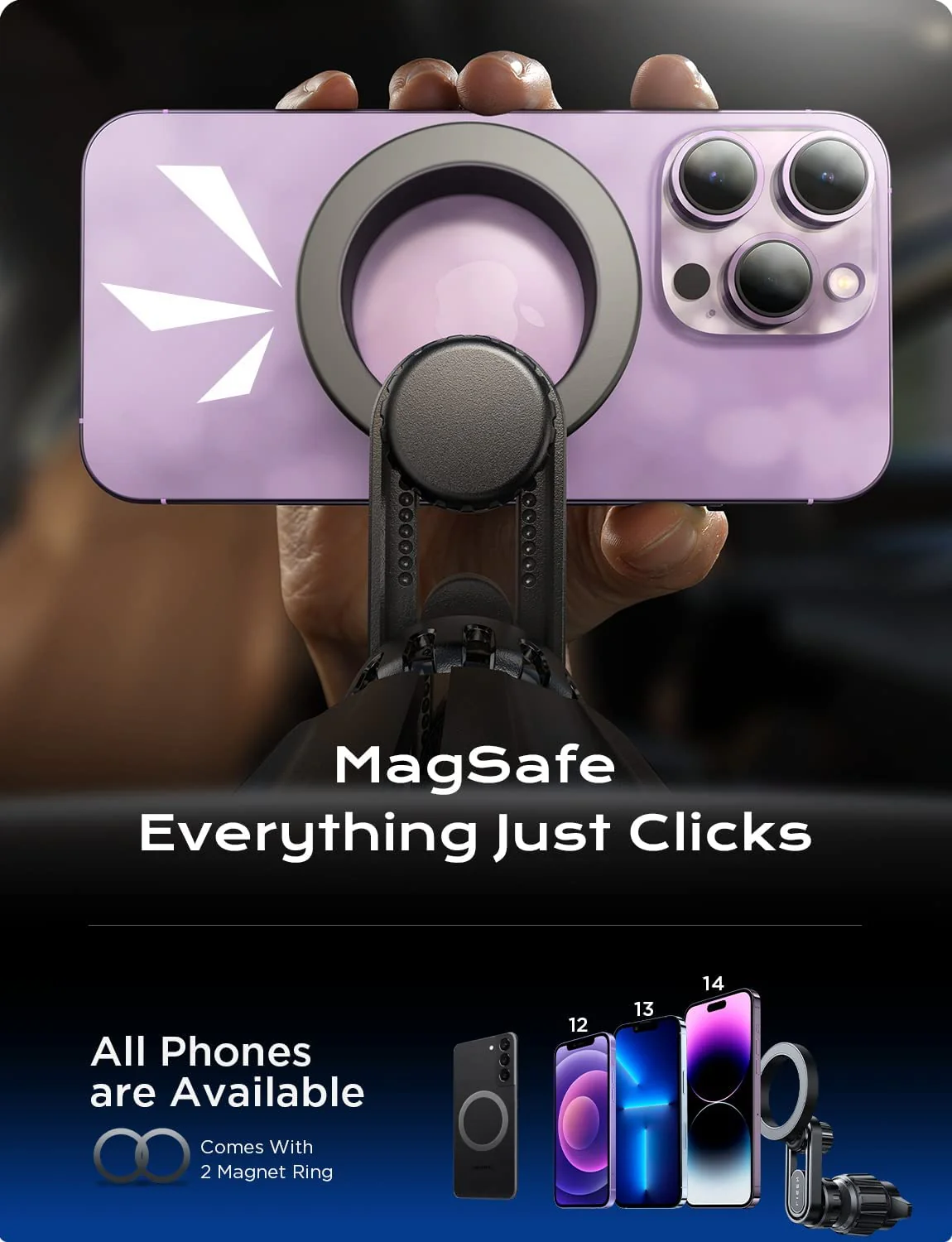 Lisen MagSafe Car Mount for iPhone - Image 6