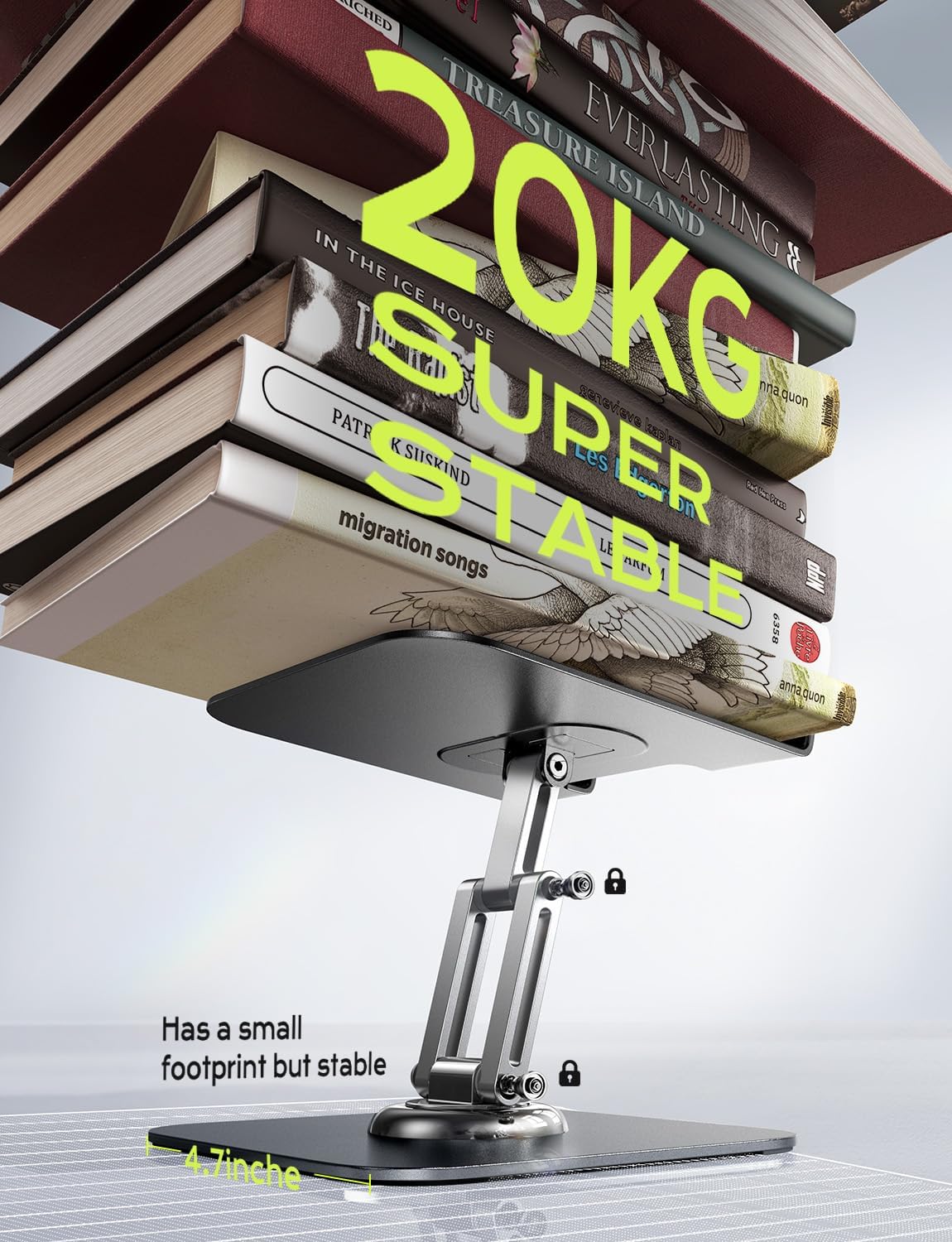 LISEN for iPad Stand Holder Adjustable Tablet Stand for Desk - Image 6