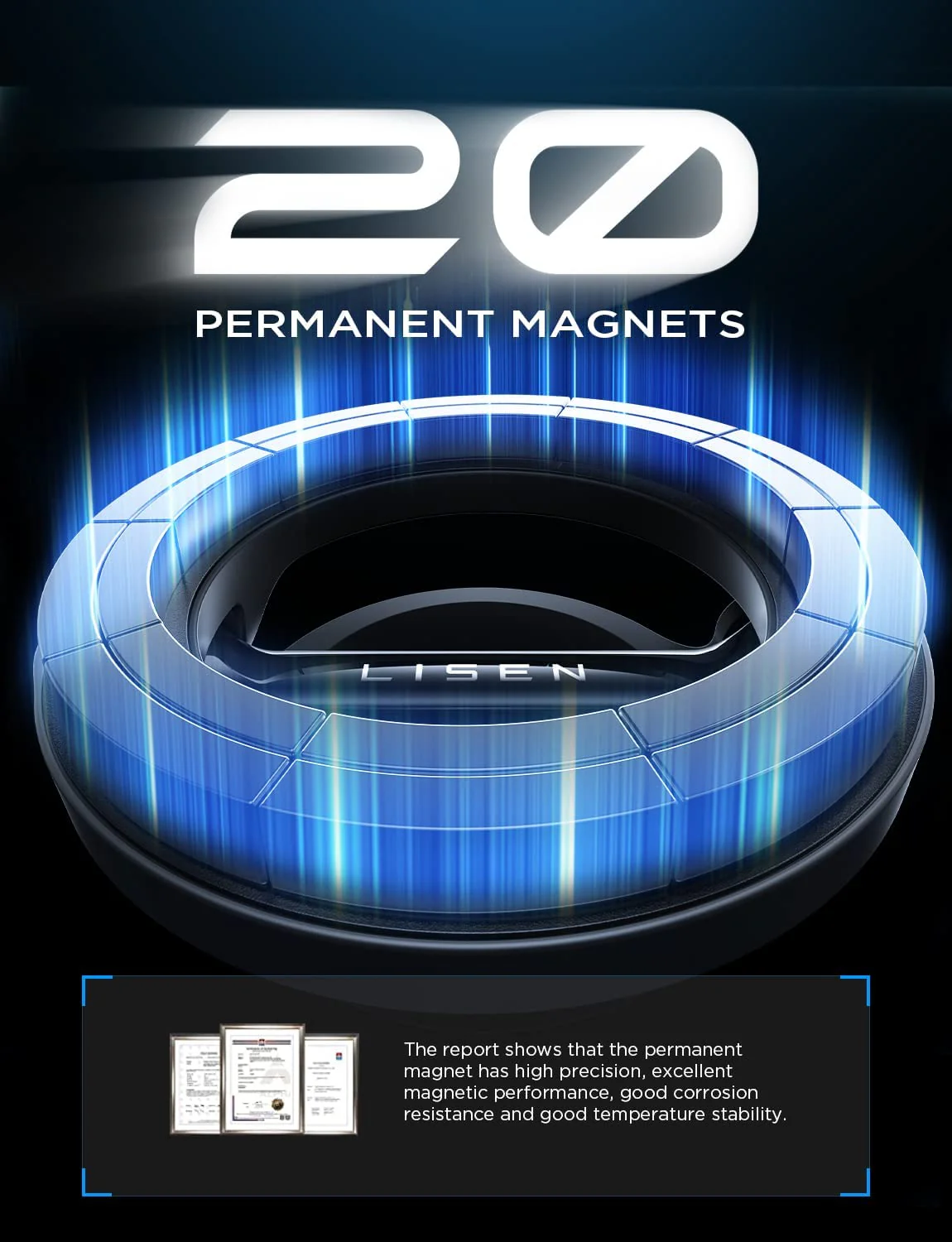 LISEN for MagSafe Car Mount, [24 Strong Magnet] 360° Rotation Magnetic Phone Holder for Car, Hands Free iPhone Car Holder Mount Dash Phone Mount for Car Fit for iPhone 15 14 13 12 Pro Max Plus Mini MagSafe Case - Image 4