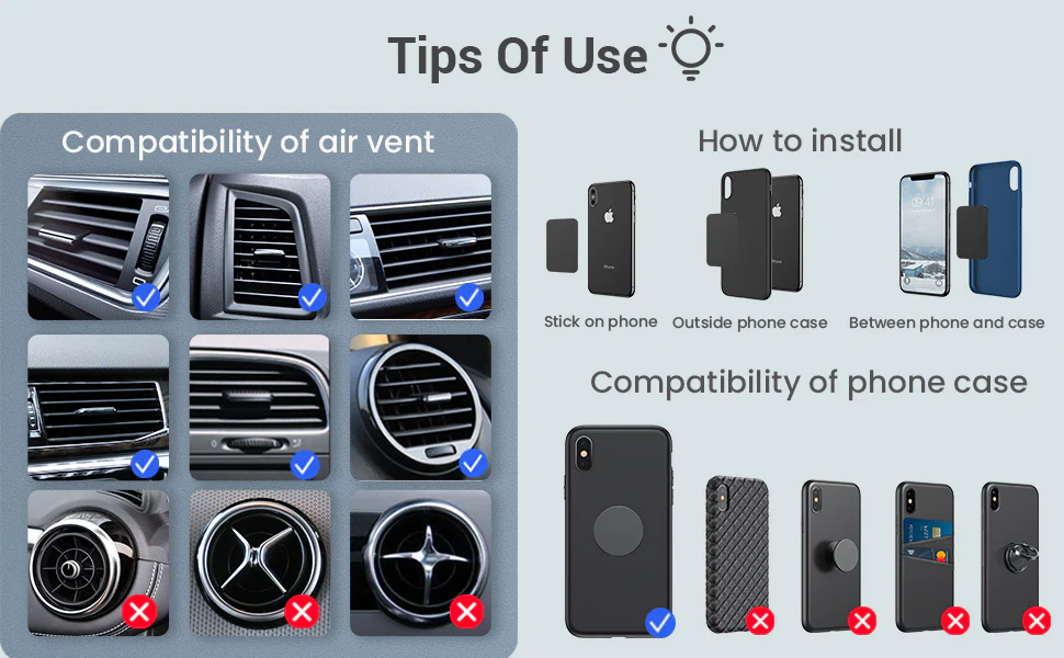 Lisen Magnetic Car Phone Mount - Image 4