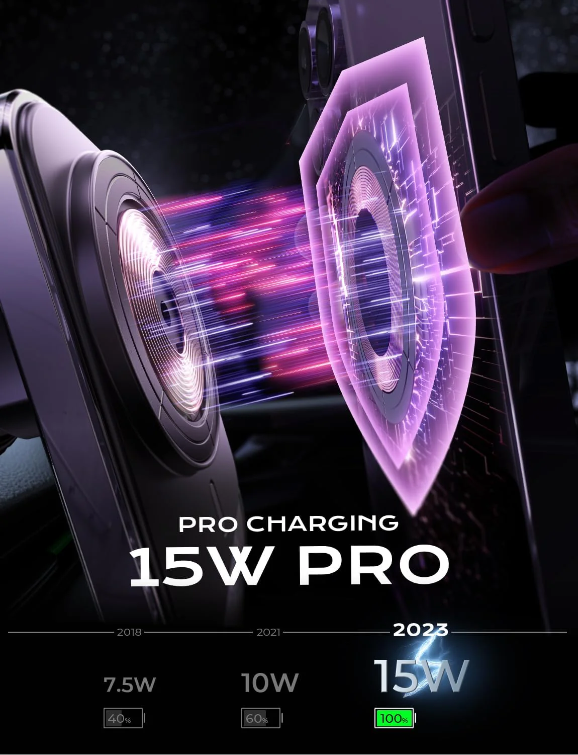 Lisen MagSafe Car Vent Mount Charger - Image 4