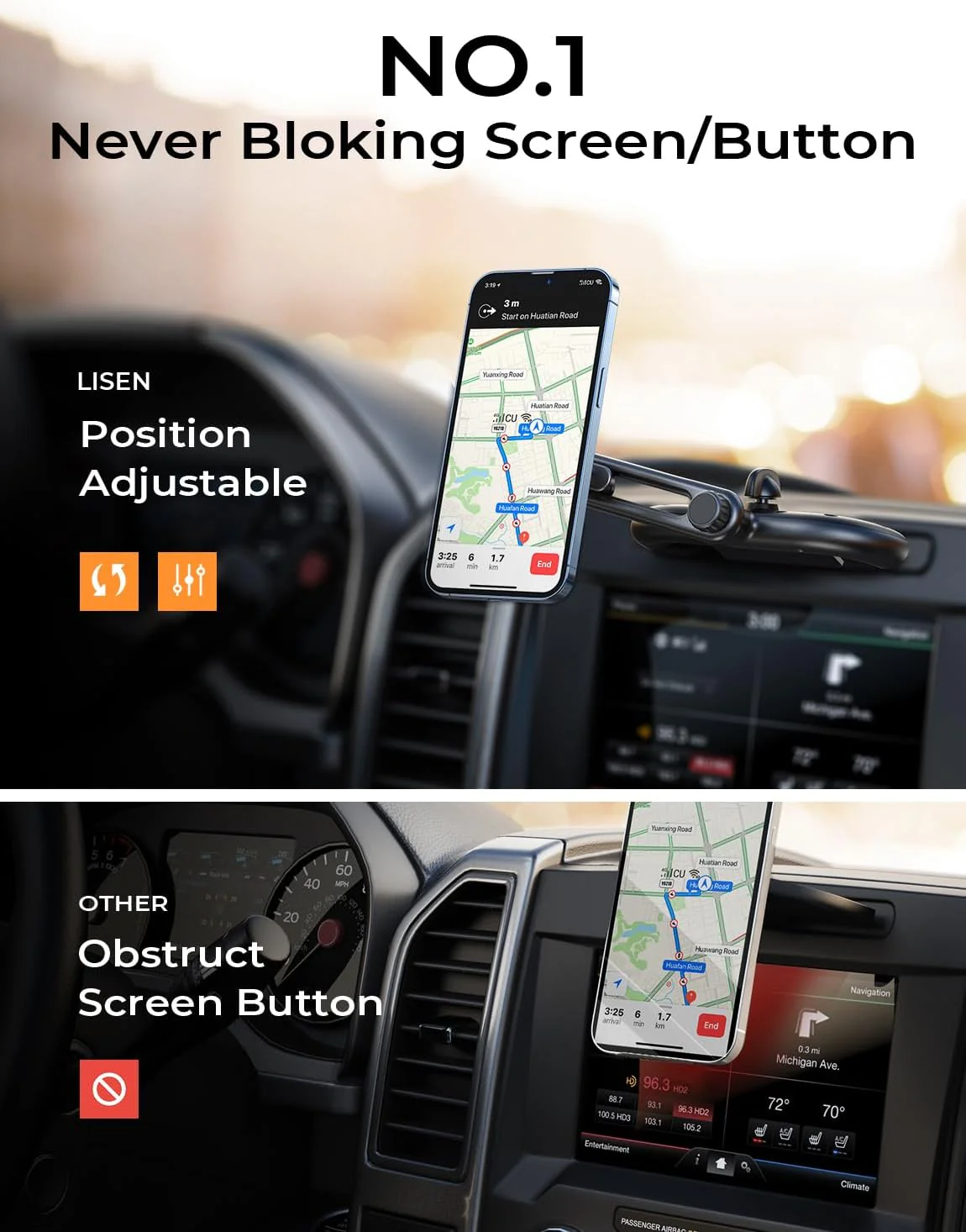 Lisen MagSafe CD Phone Holder for Car Mount - Image 5