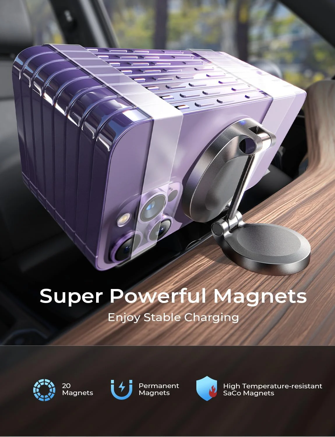 Lisen Magsafe Mount Charger for Car Dashboard - Image 5