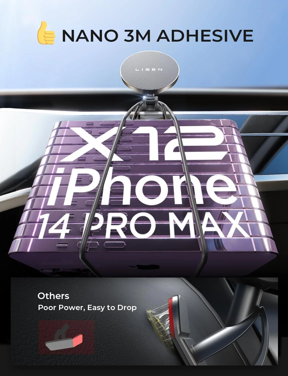 Lisen Magsafe Mount Charger for Car Dashboard - Image 6