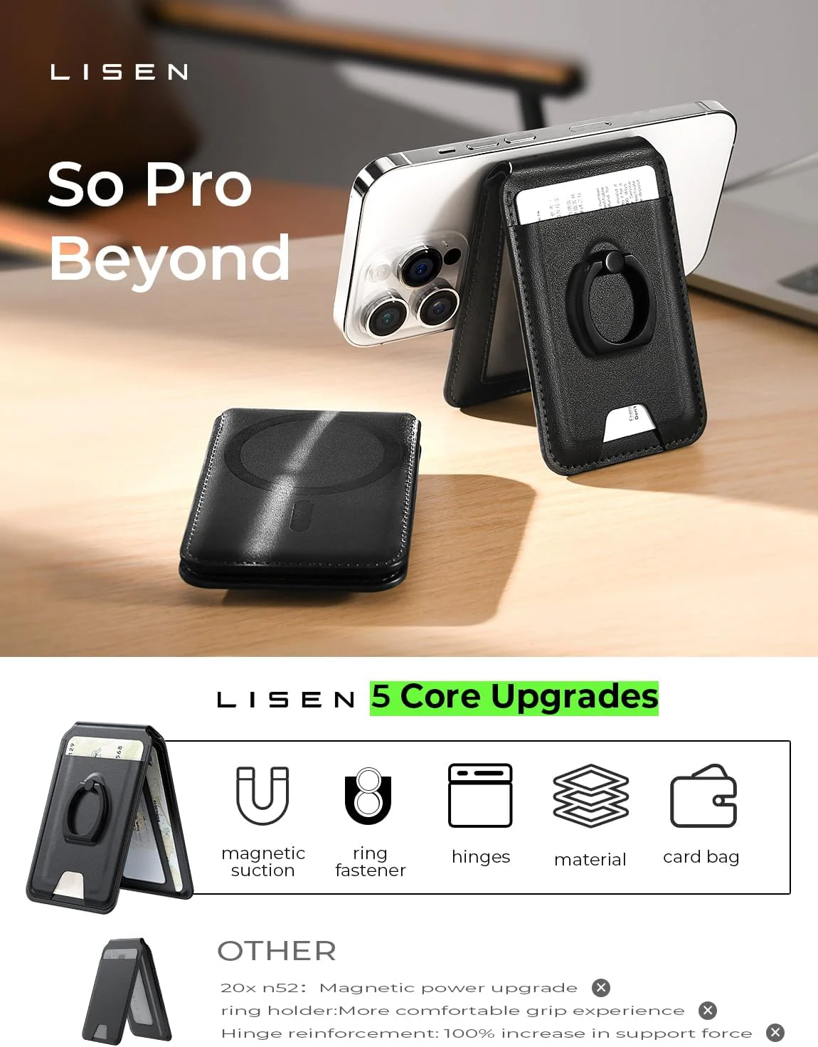 Lisen Magsafe Wallet Card Holder - Image 3