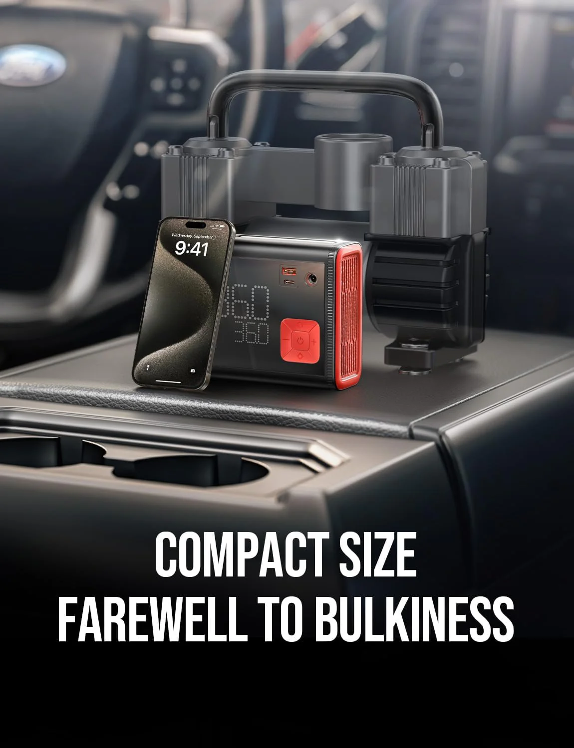 Lisen Portable Tire Inflator for Car 12V DC - Image 7