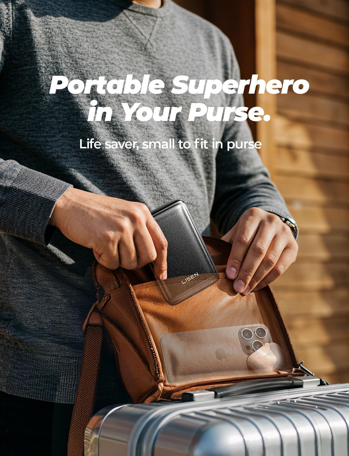 LISEN Qi2 Certified 15W Portable Charger Power Bank - Image 5