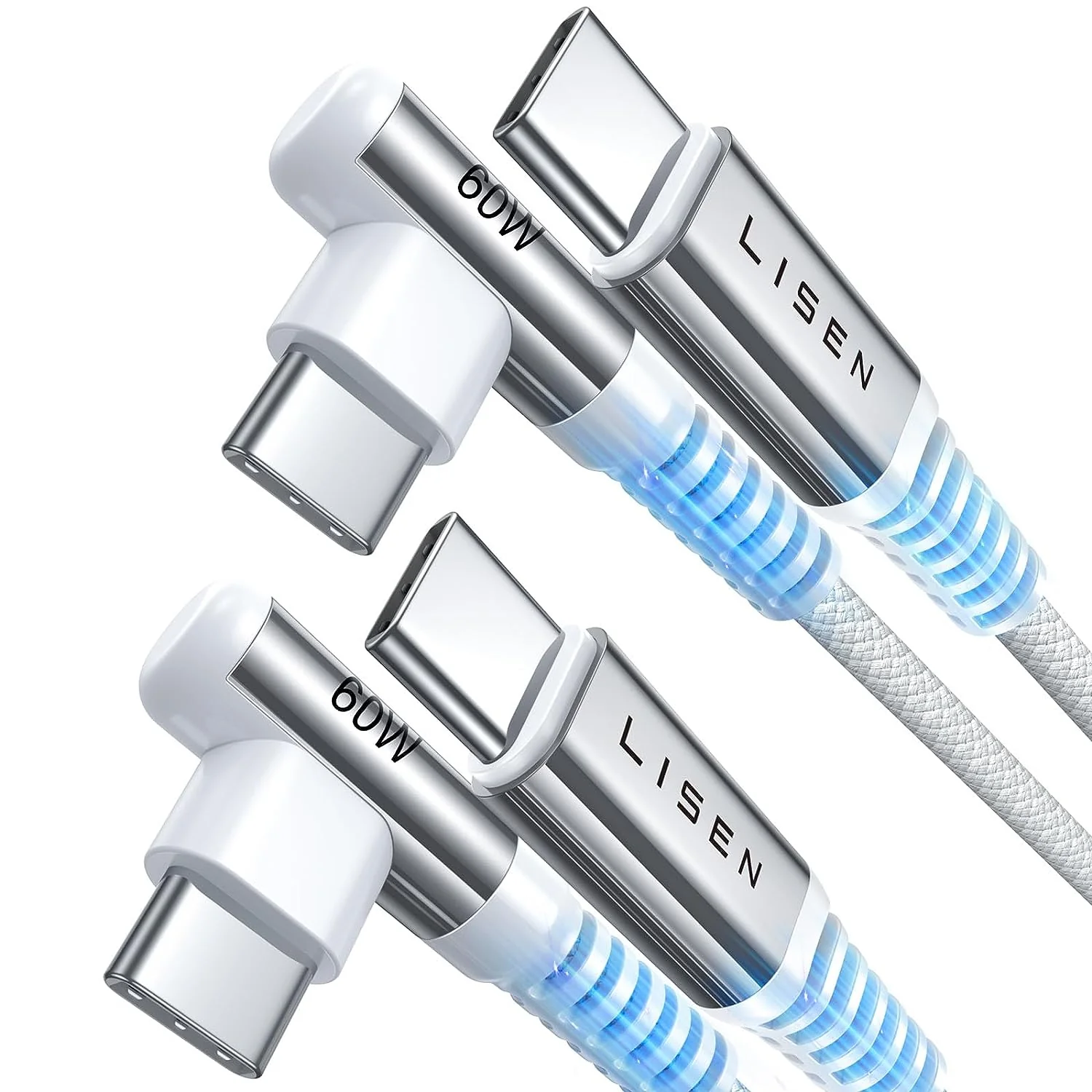 Lisen USB C to C Cable [60W 2-Pack, 6.6FT] - Image 9