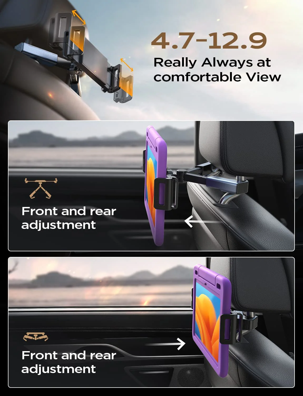 Lisen Tablet Mount Headrest - Image 4